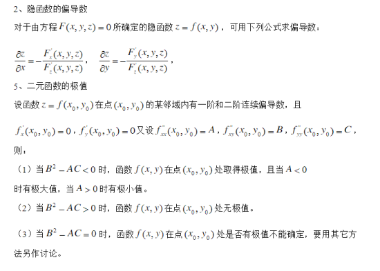 贵州专升本高等数学知识点